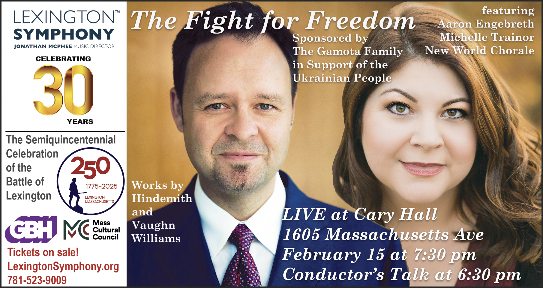 Lexington Symphony Concert: The Fight for Freedom – Honoring the Ukrainian People